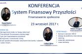 SYSTEM FINANSOWY PRZYSZŁOŚCI