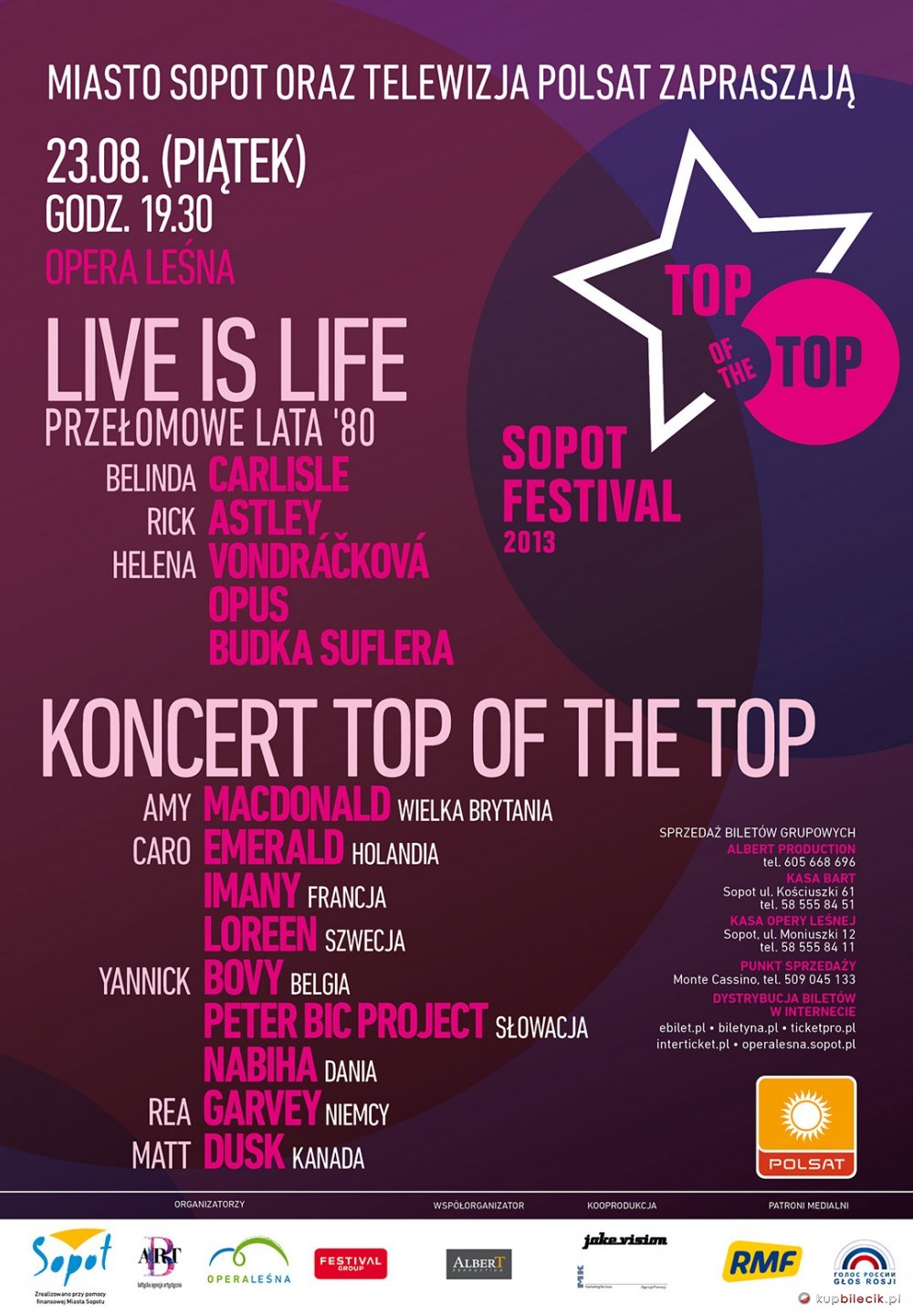 TOP of the TOP Festival Sopot bilety online