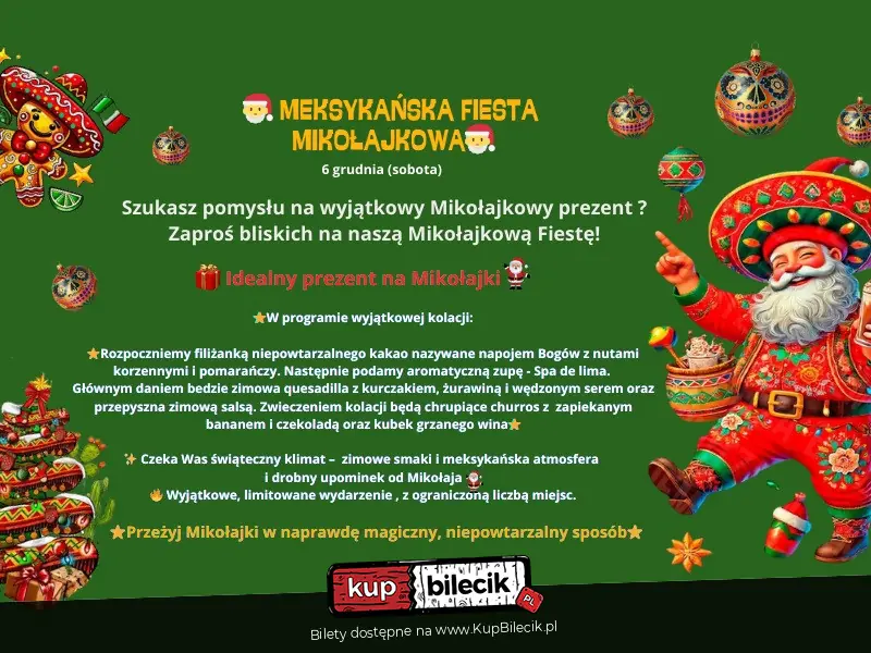 Meksykańska Fiesta Mikołajkowa w Gliwicach!