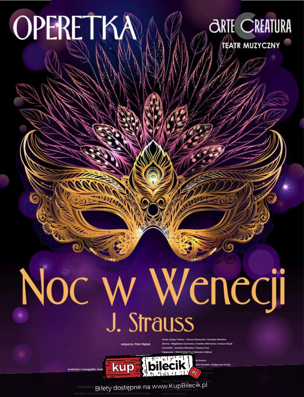 Plakat Noc w Wenecji operetka J. Straussa - Arte Creatura Teatr 79719