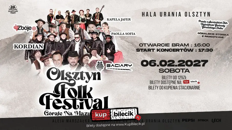 Folk Festival Baciary/ Kordian/ Zbóje/ Capitan Folk/ Kapela Jafer/ Paolla Sofia