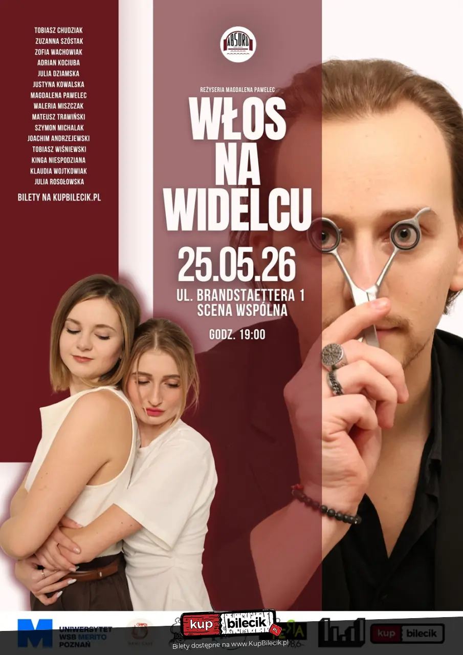 Włos na widelcu