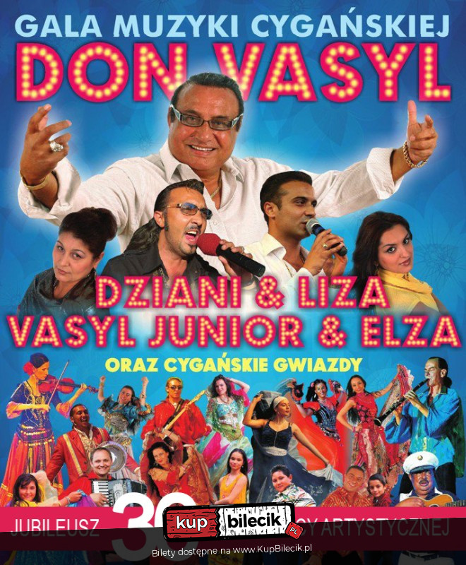 Plakat Gala Muzyki Cygańskiej - Jubileusz 30-lecia Don Vasyla 154406