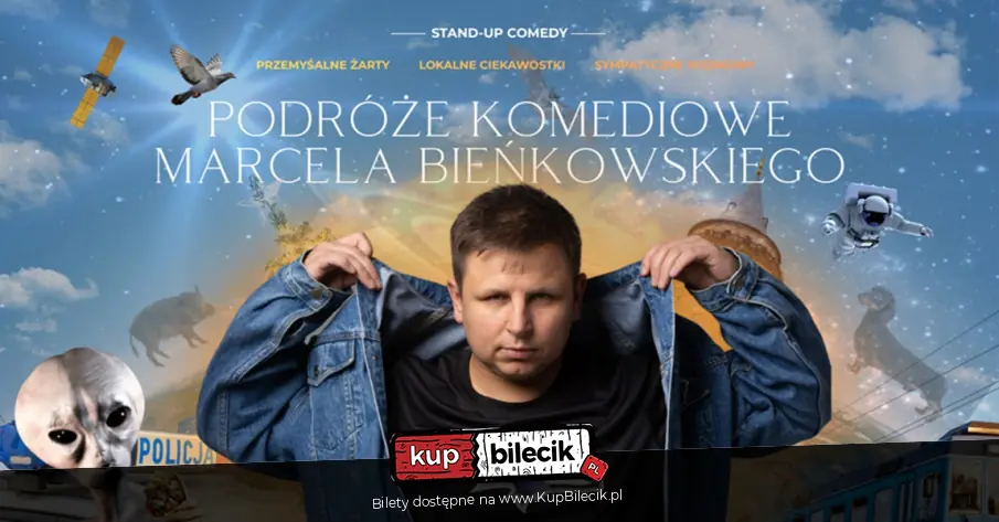 Podróże Komediowe Marcela Bieńkowskiego- przemyślane żarty, lokalne ciekawostki, sympatyczne rozmowy