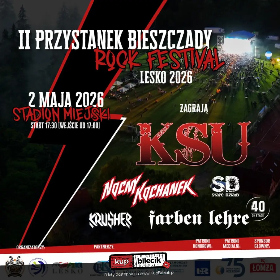 II Przystanek Bieszczady Rock Festiwal Lesko 2026