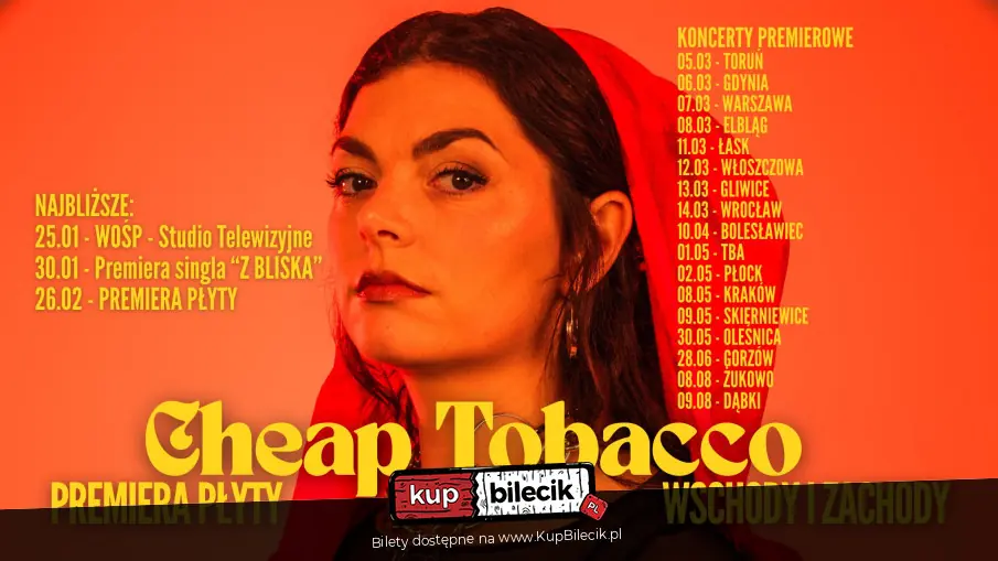 PREMIERA ALBUMU CHEAP TOBACCO "WSCHODY I ZACHODY"