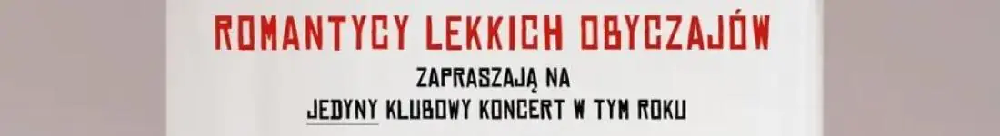 Romantycy Lekkich Obyczajów w OL! | Carpenter Stage - Baza Olsztyn