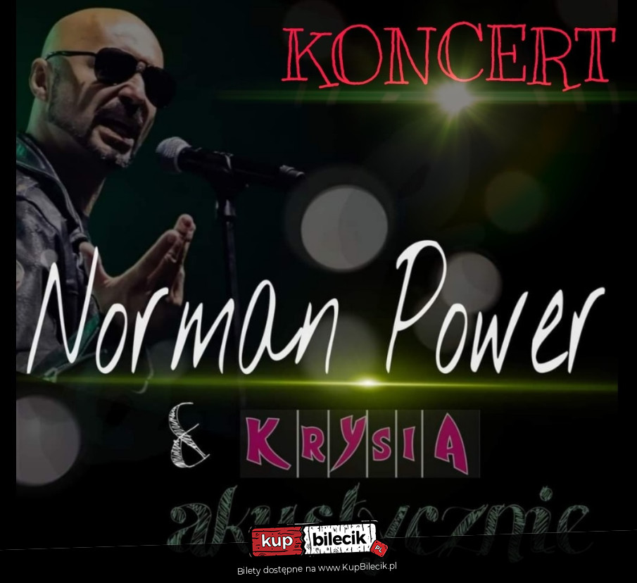 Plakat Norman Power & KrYsiA akustycznie 130225