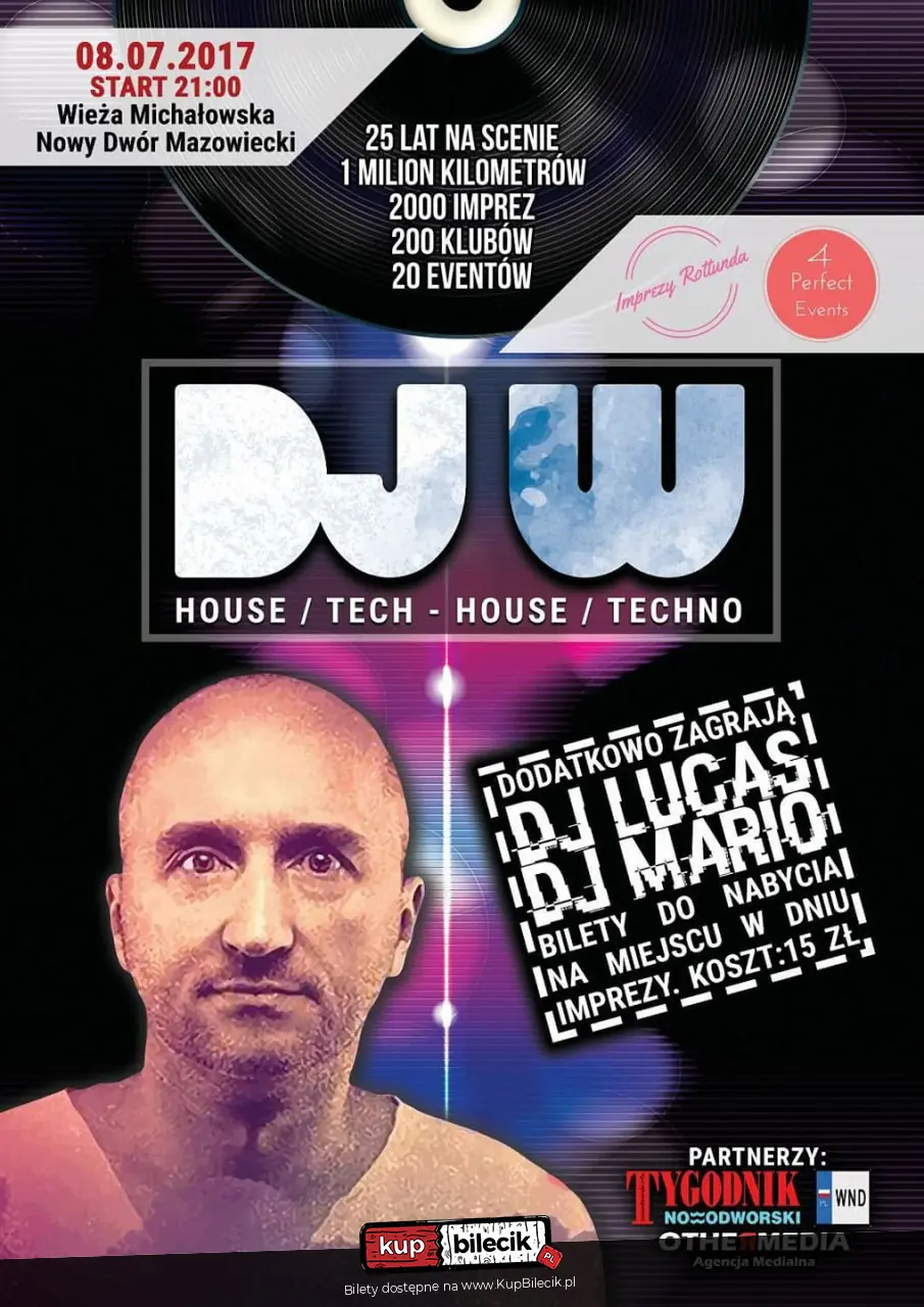 DJ "W" czyli najlepsza muzyka house, tech-house i techno