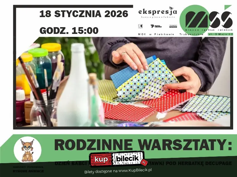 Rodzinne Warsztaty: Dzień Babci i Dzień Dziadka - MOK Piotrków