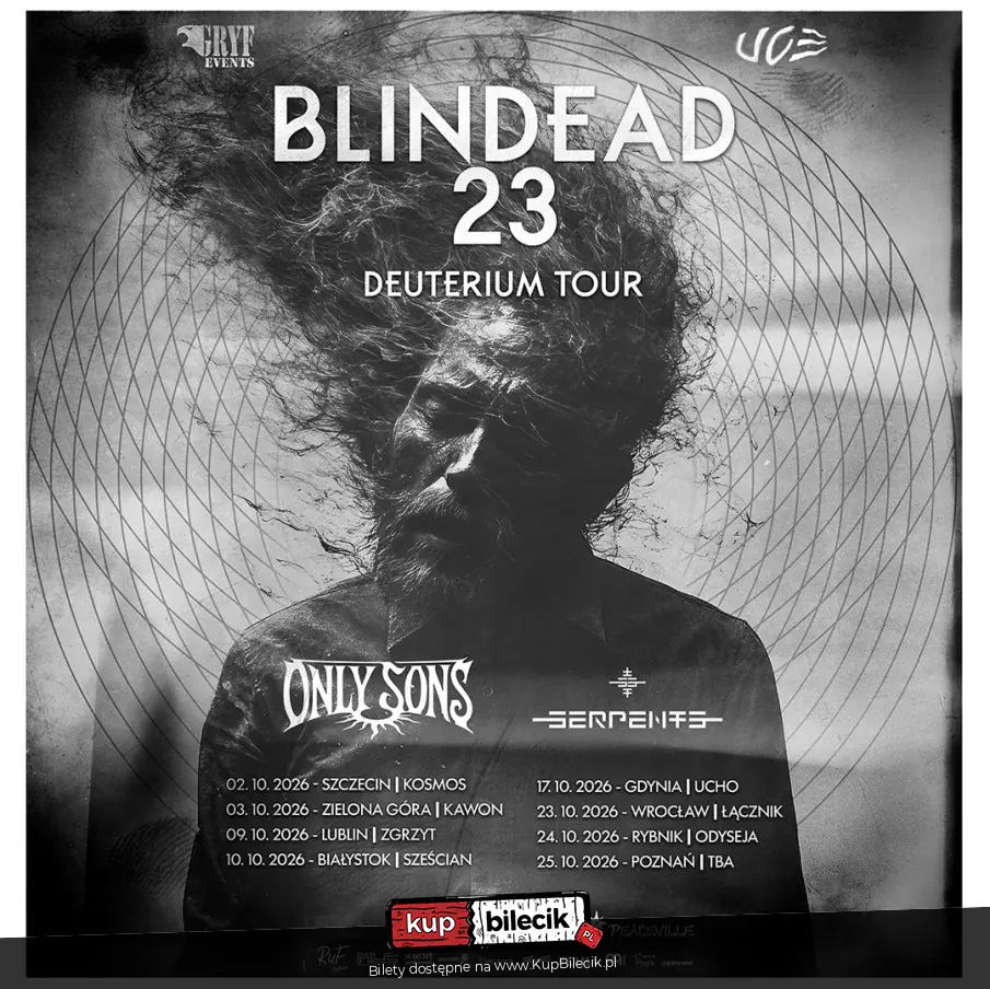 Koncert Blindead23 / Only Sons / Serpents