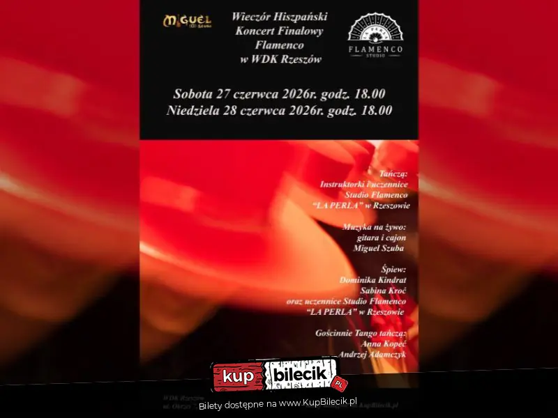 Wieczór Hiszpański - koncert finałowy Studio Flamenco "La Perla"