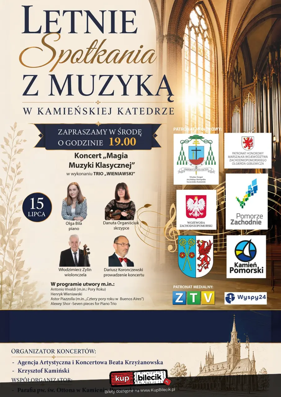 Koncert "Magia Muzyki Klasycznej" w wykonaniu Trio "Wieniawski"