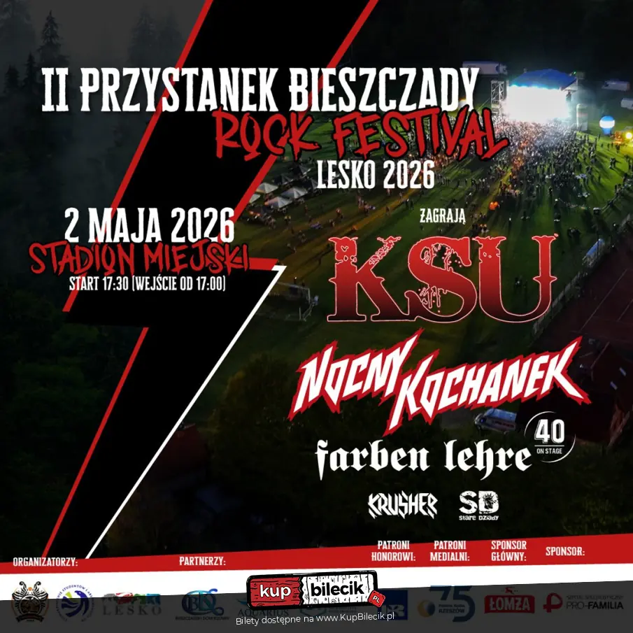 II Przystanek Bieszczady Rock Festiwal Lesko 2026