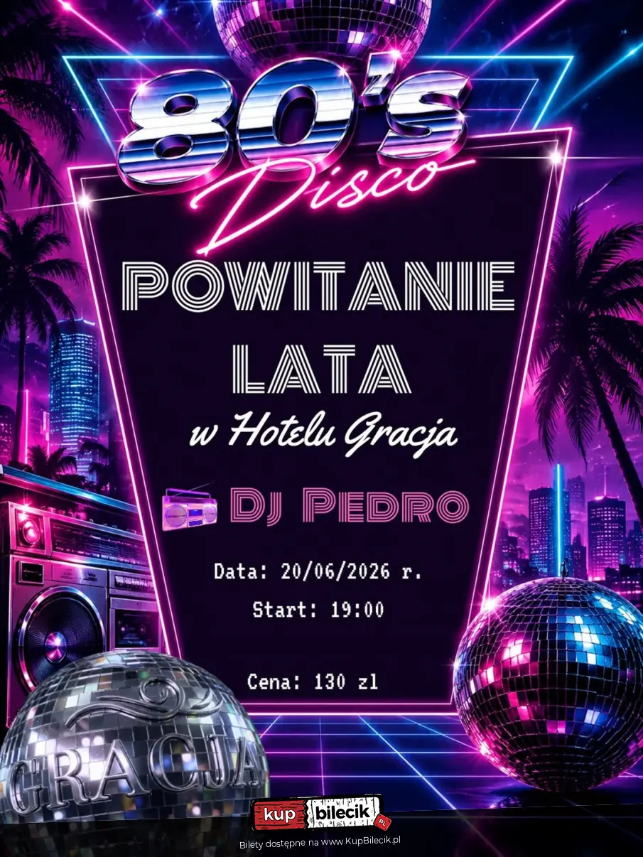 Powitanie lata w stylu lat 80