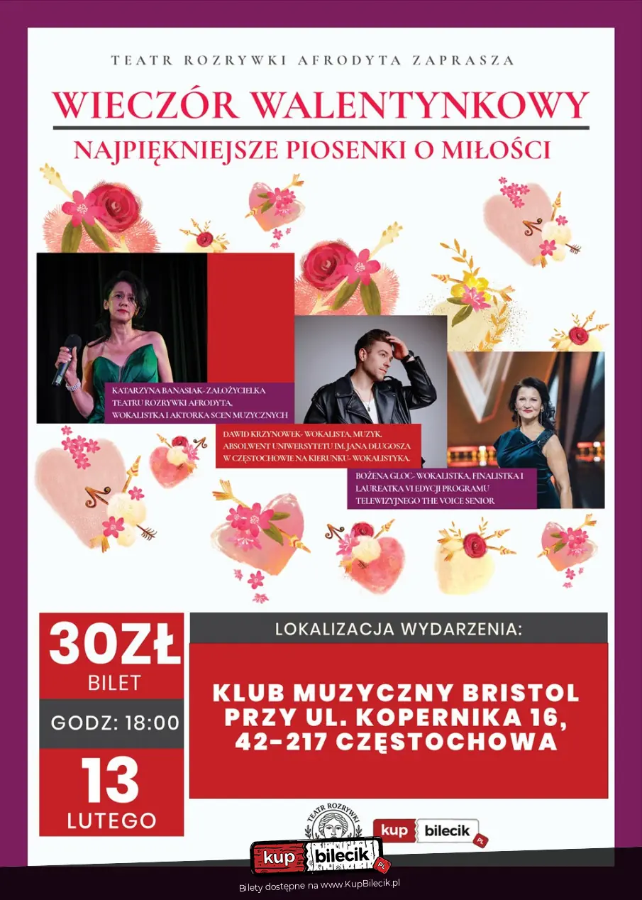 Wieczór Walentynkowy - Najpiękniejsze piosenki o miłości