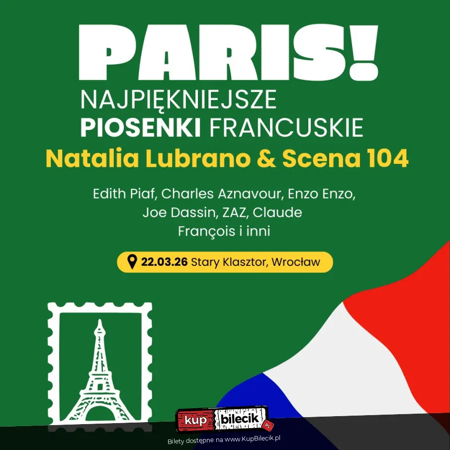 Edith Piaf, Charles Aznavour, Enzo Enzo, Joe Dassin, ZAZ, Claude François i inni