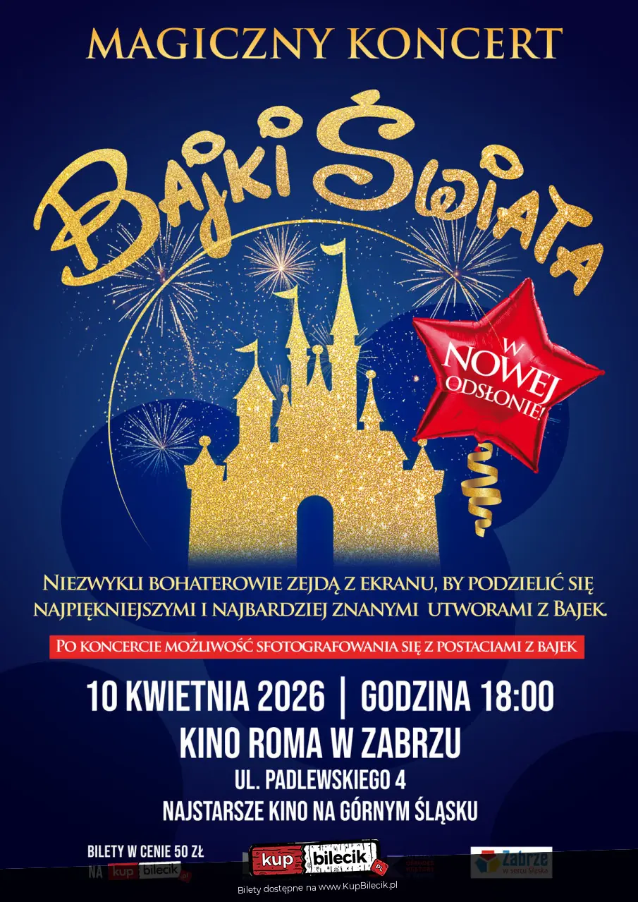 Ogólnopolski bestseller koncertowy - "Magiczny Koncert - Bajki Świata"