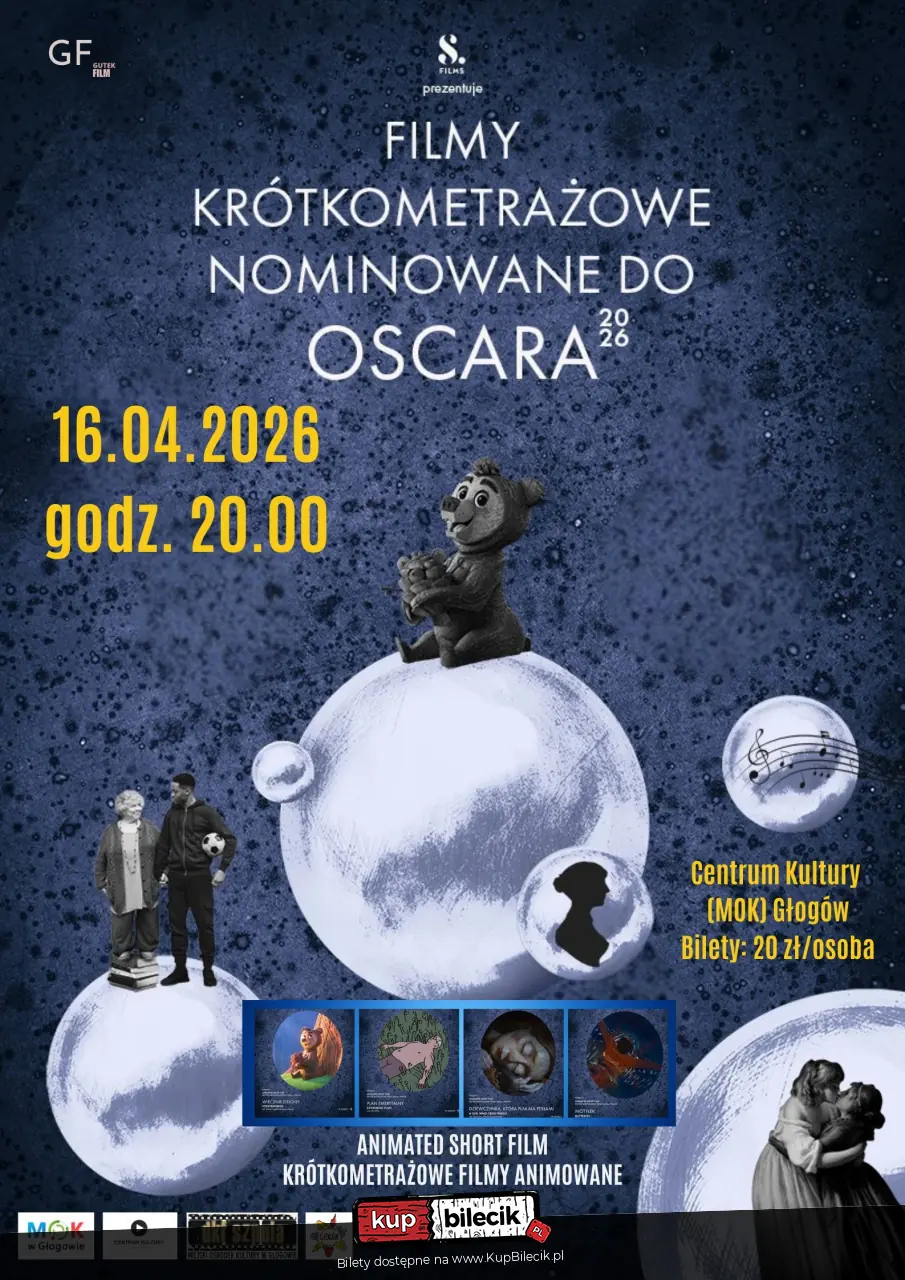 DKF SZPULA - KRÓTKOMETRAŻOWE FILMY NOMINOWANE DO OSCARA 2026 - ANIMACJE