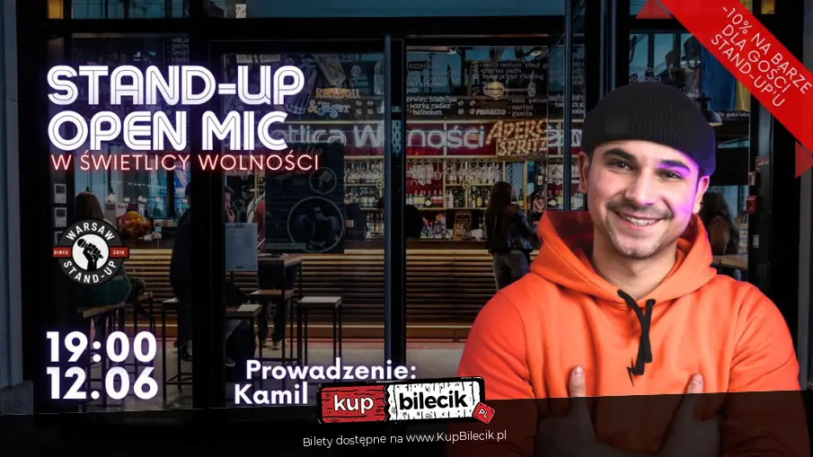 Stand-up Open mic - Warsaw Stand-up x Kamil Jezierski