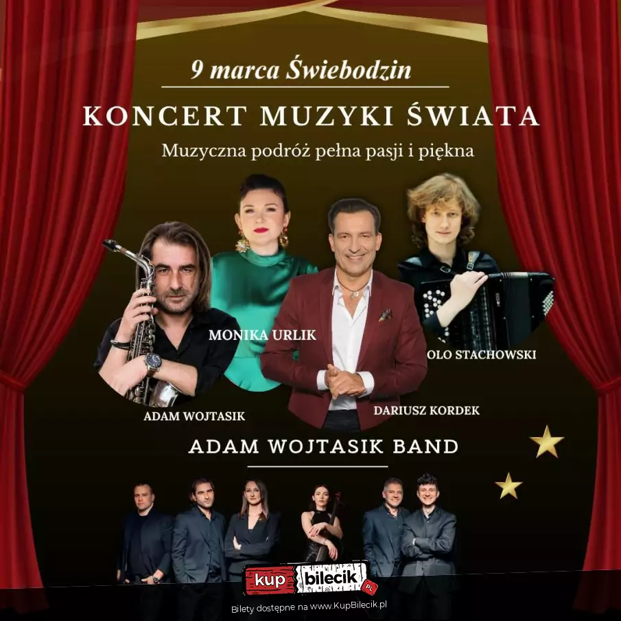 Koncert Muzyki wiata Monika Urlik & Adam Wojtasik Band