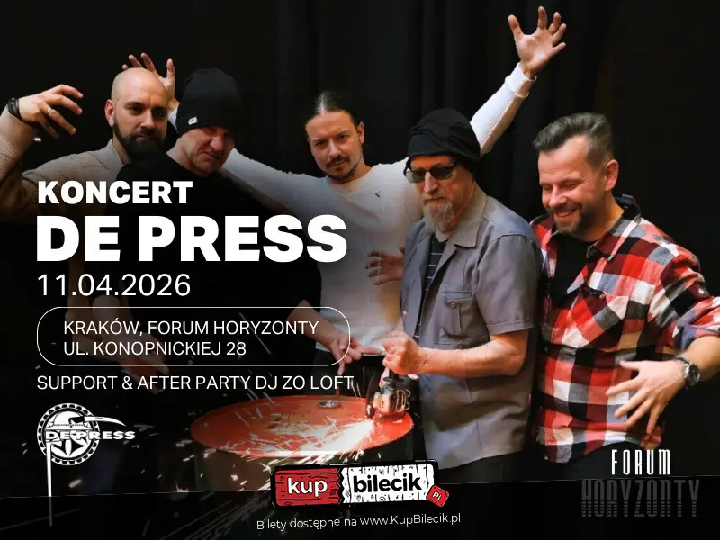 DE PRESS NA ŻYWO W KRAKOWIE!