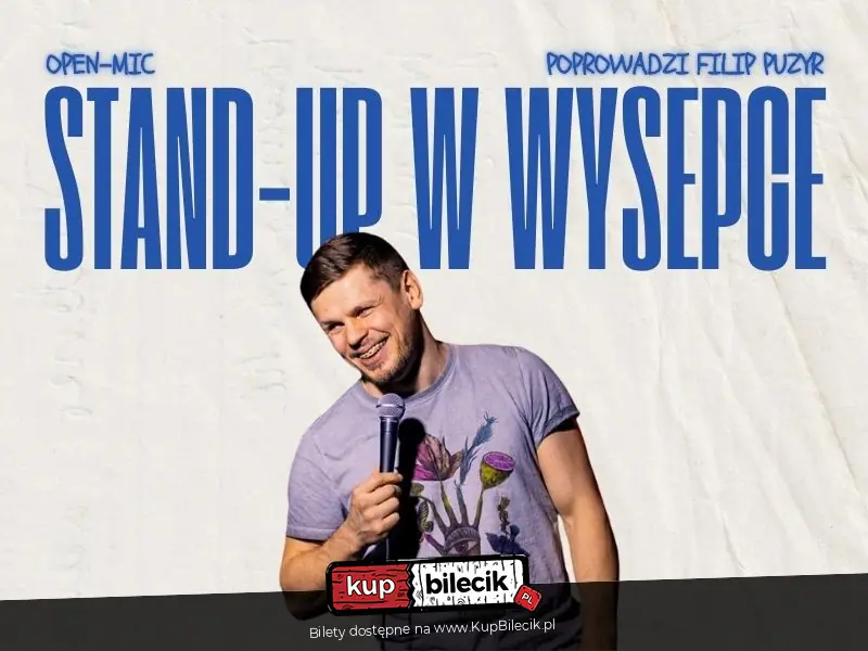 Open-mic poprowadzi Filip Puzyr