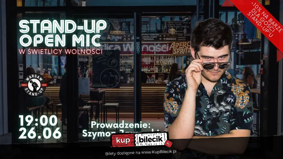 Stand-up Open mic - Warsaw Stand-up x Marcin Smakosz