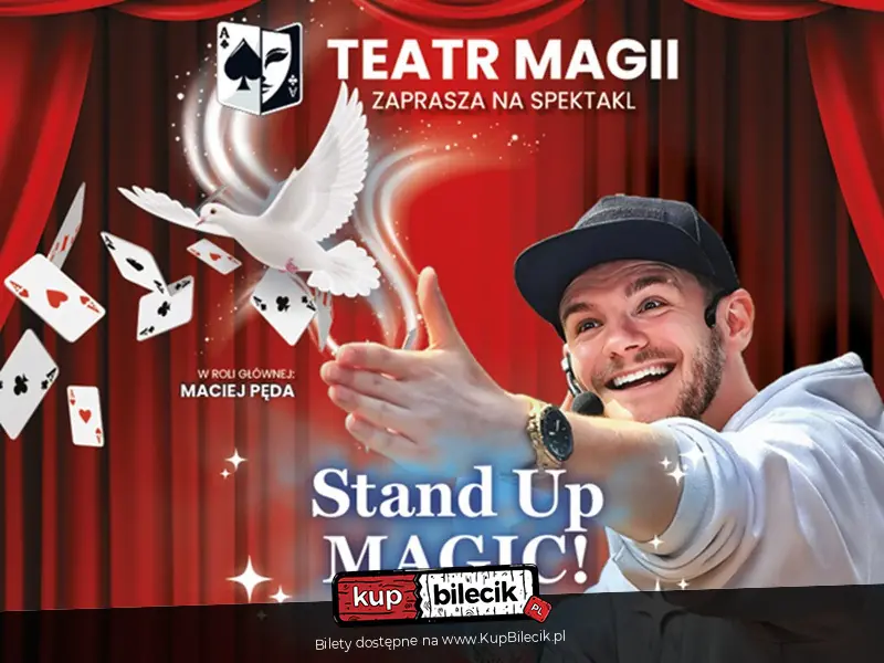 Stand-up Magic w najlepszym wydaniu! Iluzje, śmiech i interakcja z publicznością.