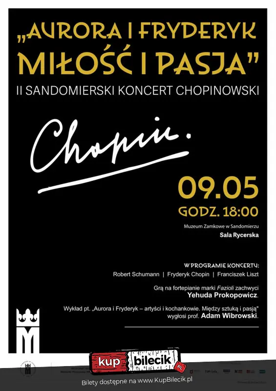 II Sandomierski Koncert Chopinowski "Aurora i Fryderyk- miłość i pasja"
