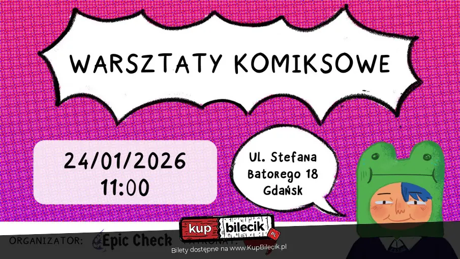 Warsztaty Komiksowe. Wiek: 16+