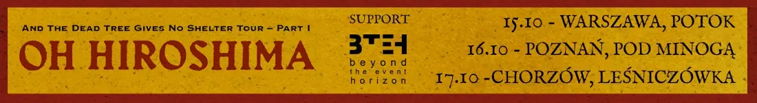 Oh Hiroshima na trzech wyjątkowych koncertach w Polsce!