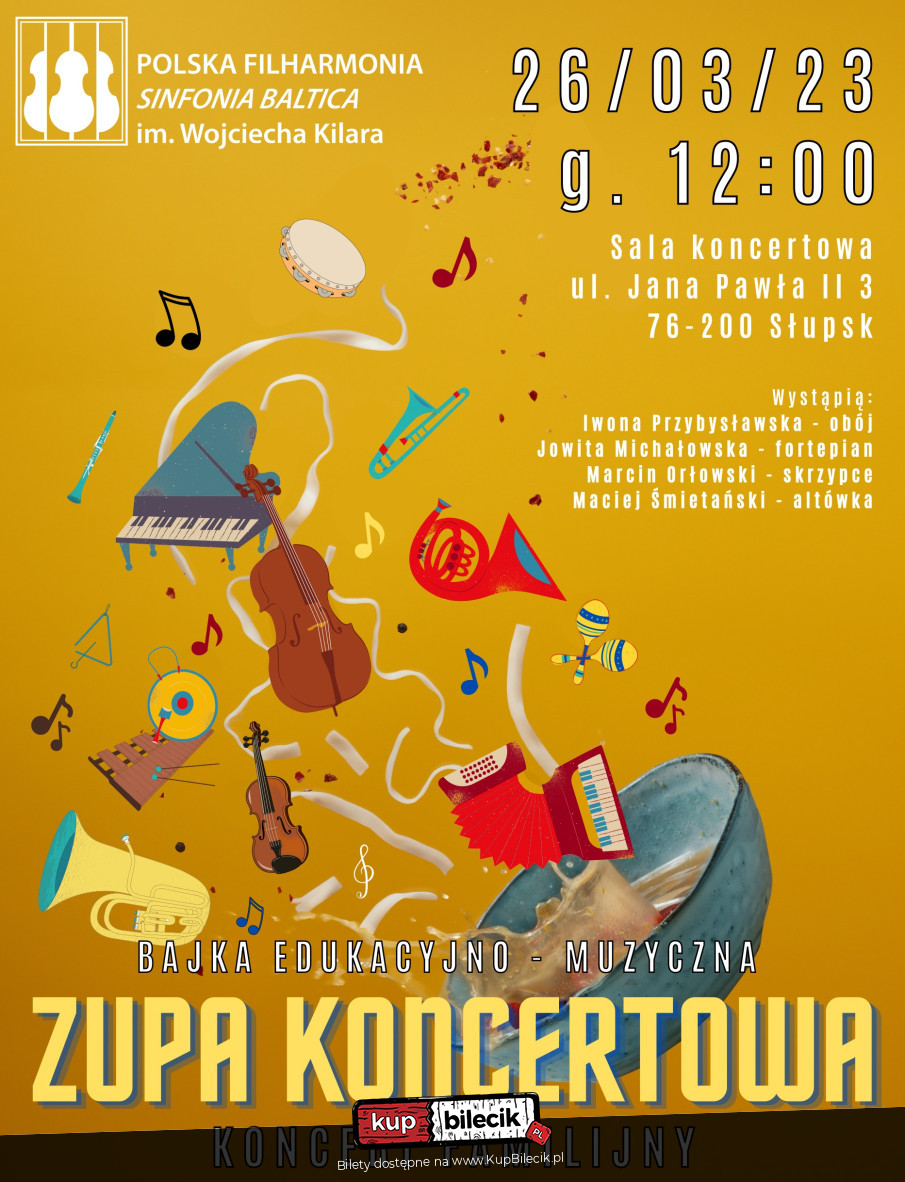 Plakat Bajka edukacyjno-muzyczna "Zupa koncertowa" 130229