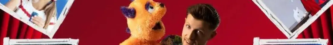 Magiczny spektakl opowiadający historię o tym, jak powstał '' Bandziorek " pomarańczowy dinozau