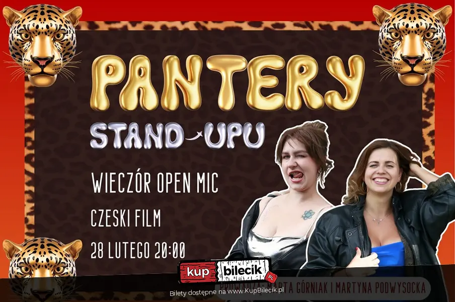 Pantery Stand-upu | OPEN MIC | Wrocław | prowadzą Martyna Podwysocka i Marta Górniak