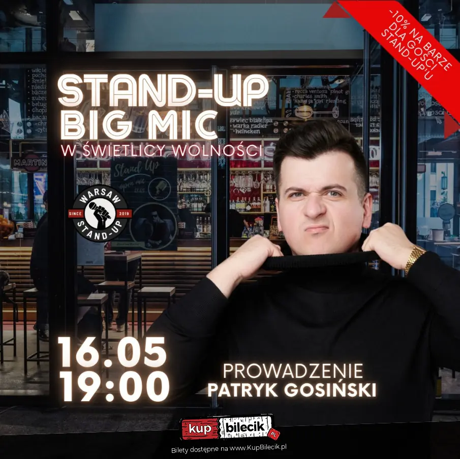 Stand-up Big Mic - Warsaw Stand-up x Patryk Gosiński