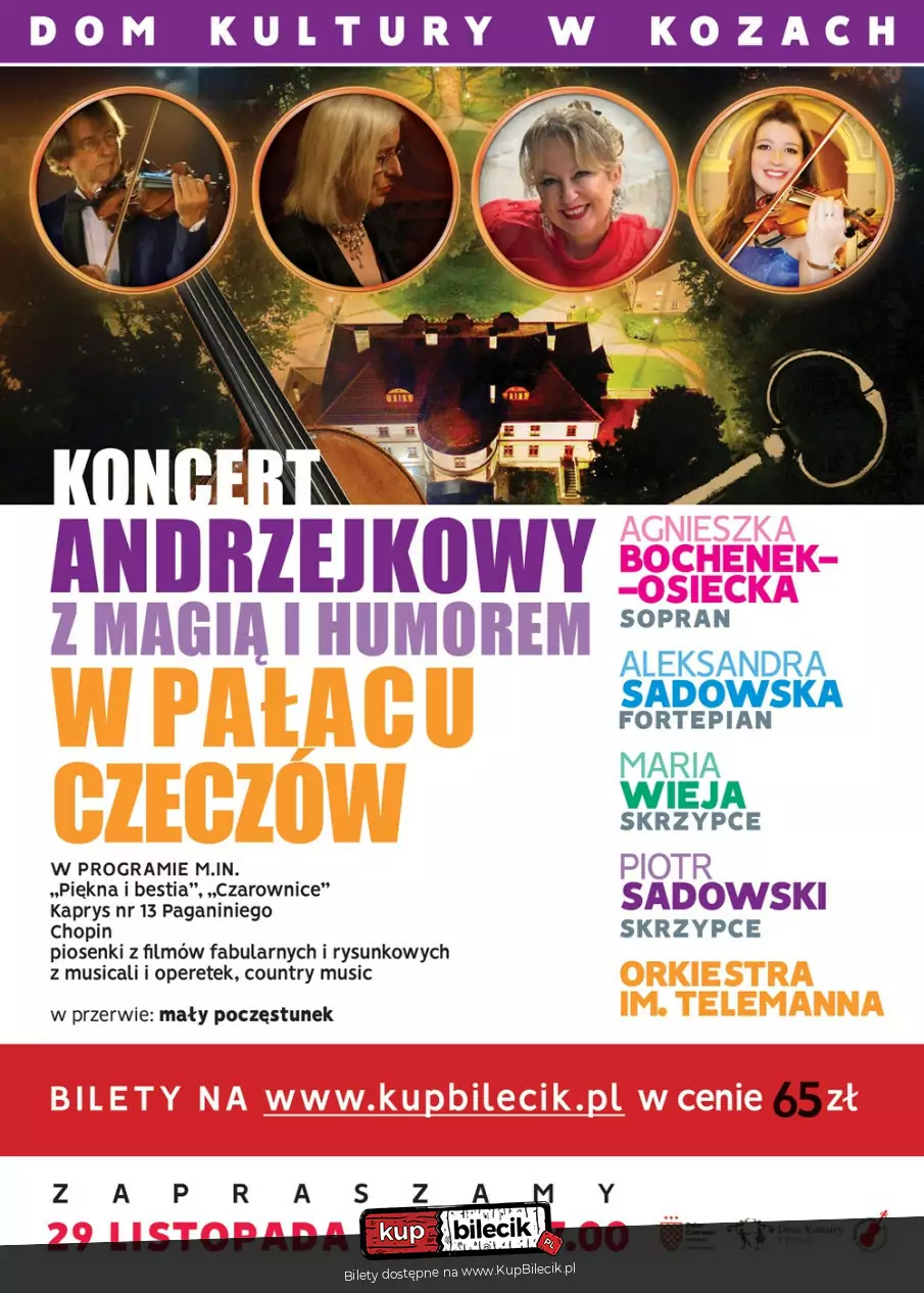 Koncert Andrzejkowy w Paacu Czeczw