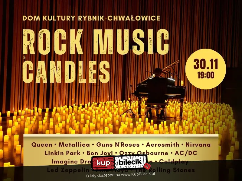 Rock Music With Candles