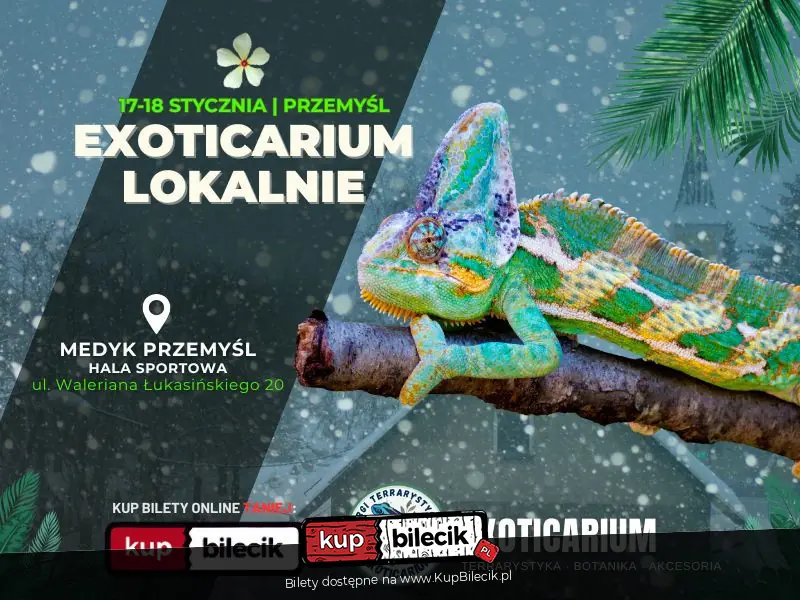 EXOTICARIUM LOKALNIE Targi Terrarystyczne Przemyśl dwudniowe 17-18 stycznia