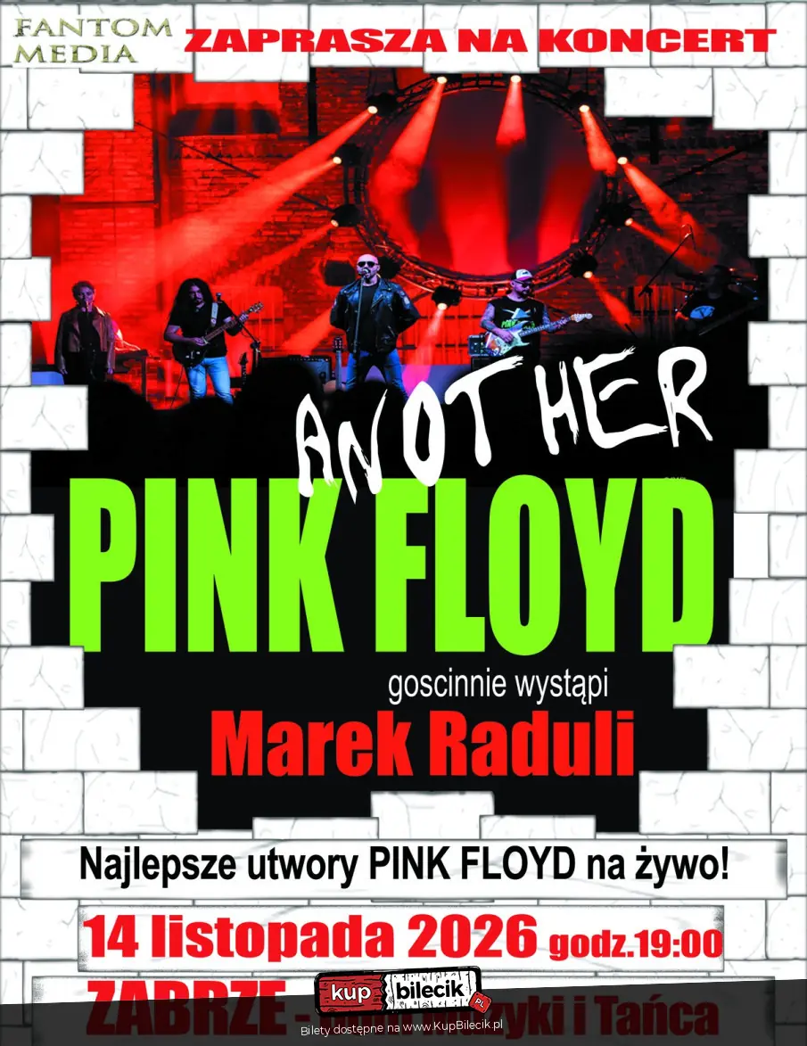 Największe przeboje Pink Floyd na żywo - KONCERT ANOTHER PINK FLOYD I MAREK RADULI!