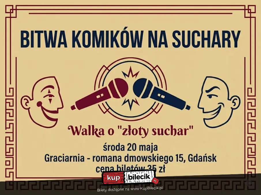 Najlepsi komicy w trójmieście zawalczą o "Złoty Suchar"