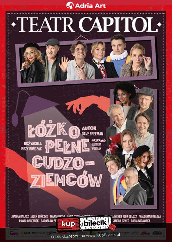 Łóżko pełne cudzoziemców