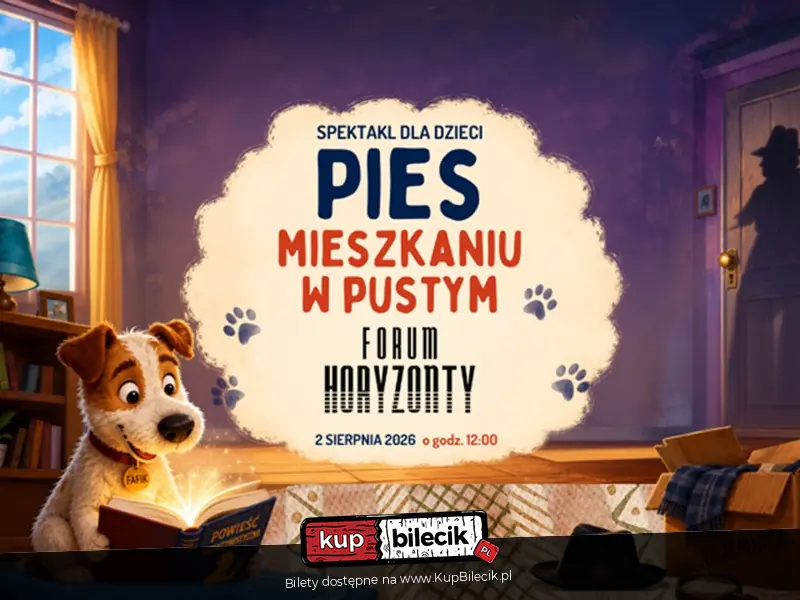 Pies w pustym mieszkaniu