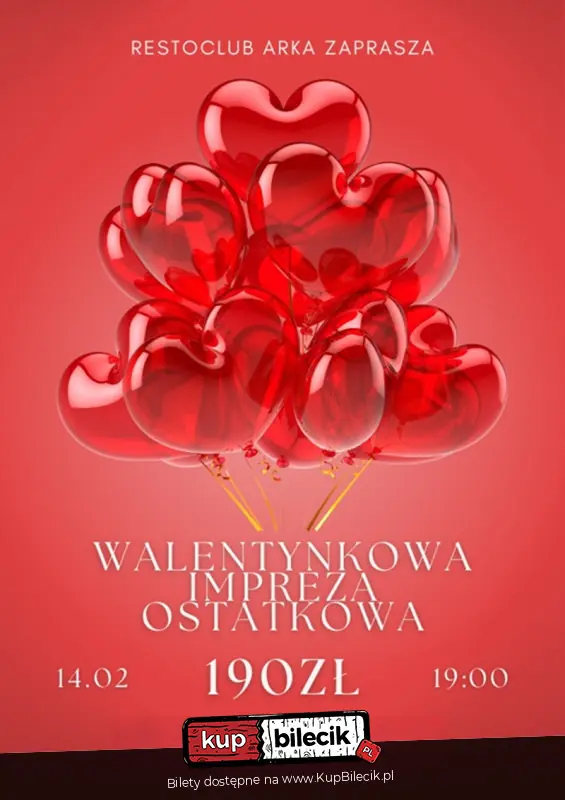 Walentynkowa Impreza Ostatkowa | RestoClub Arka by Inter-Krak