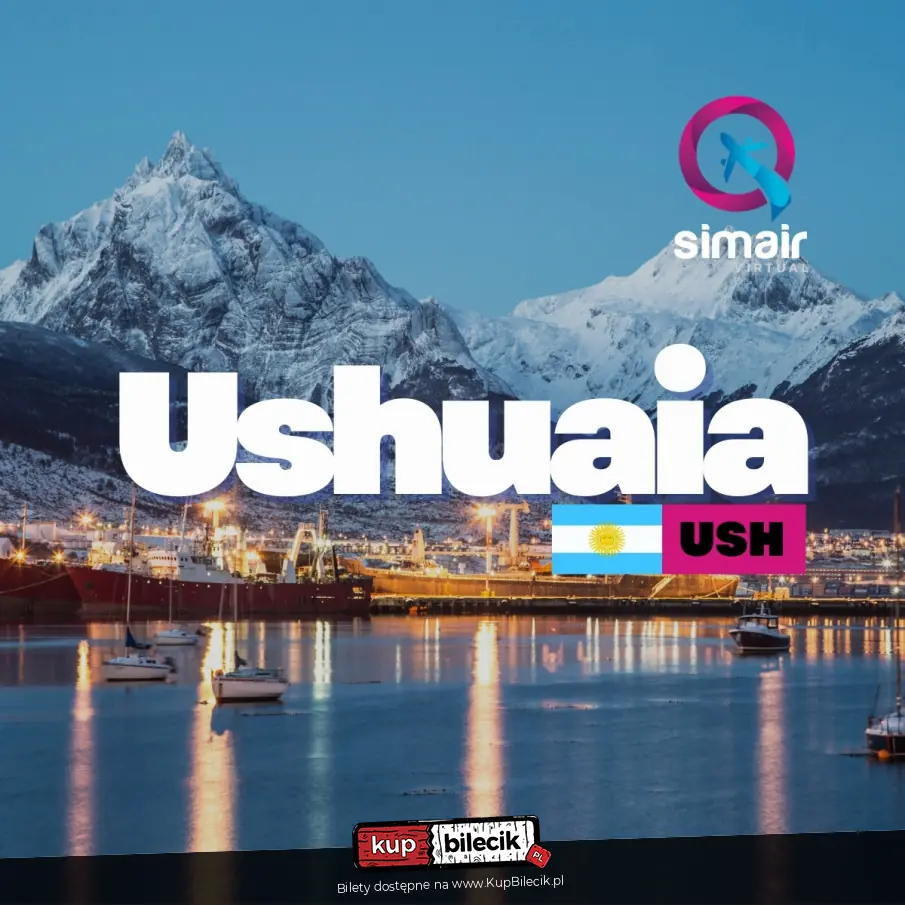 Pasażerski lot z Balmaceda (Chile) do Ushuaia (Argentyna)