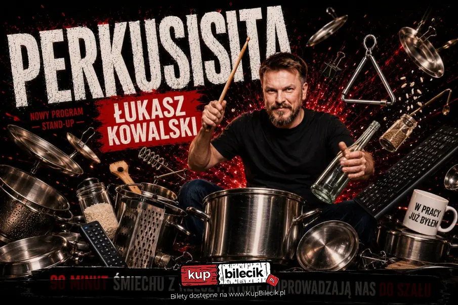 Wrocław | Stand-Up Pra-Premiera Programu "Perkusista" - Łukasz Kowalski | 08.08.2026 r. g.
