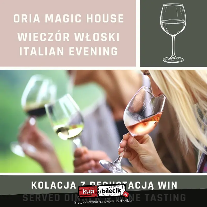 Wyjątkowa kolacja serwowana z degustacją win włoskich i sommelierem