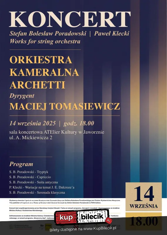 Koncert Orkiestry Kameralnej Archetti