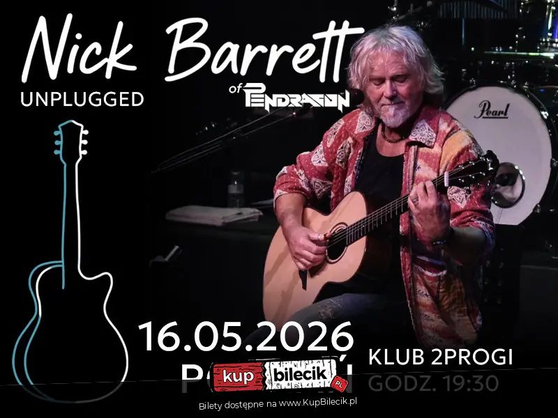 Nick Barrett (Pendragon) - Unplugged | Poznań | 16.05.2026