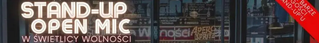 Stand-up Open mic - Warsaw Stand-up x Robert Żuchowski